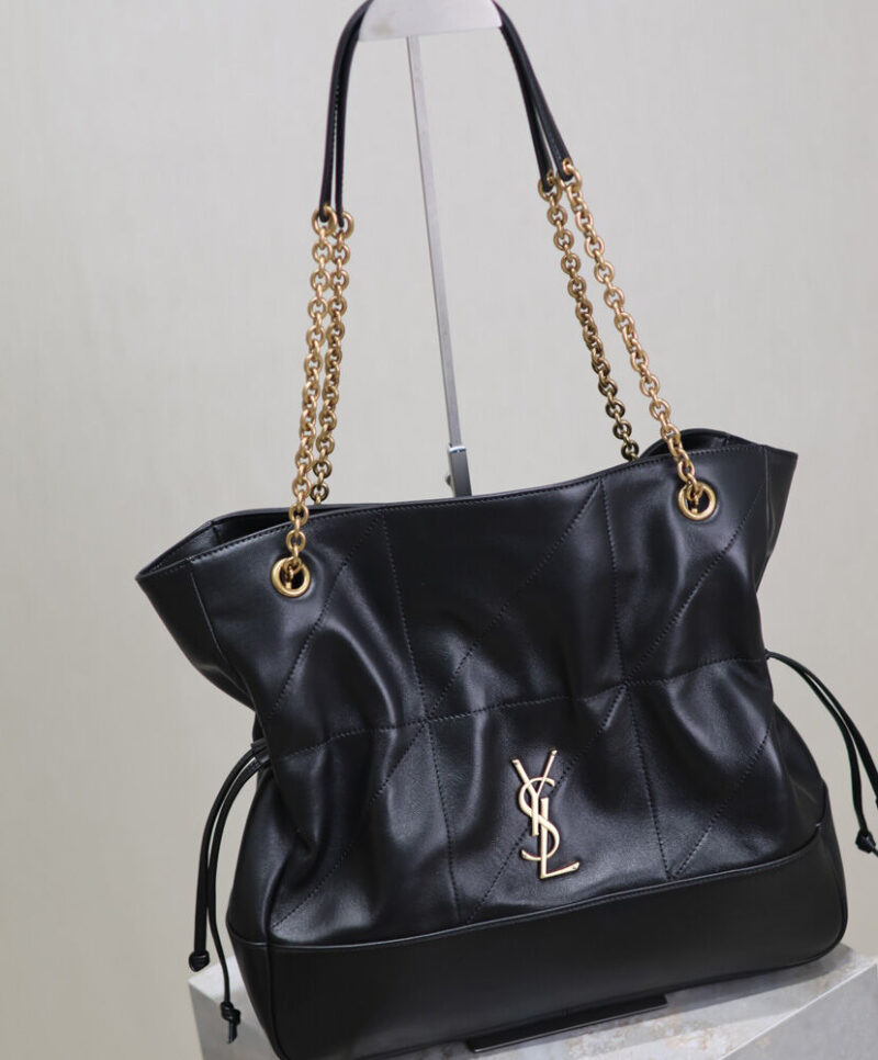 Saint Laurent Jamie 4.3 Sheepskin Tote Bag Black
